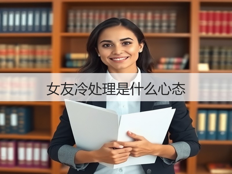 女友冷处理是什么心态