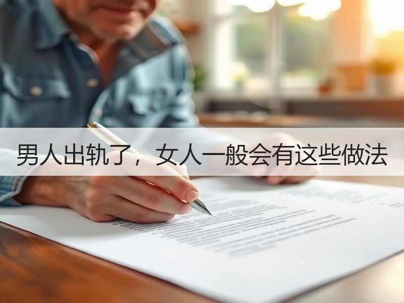 男人出轨了，女人一般会有这些做法