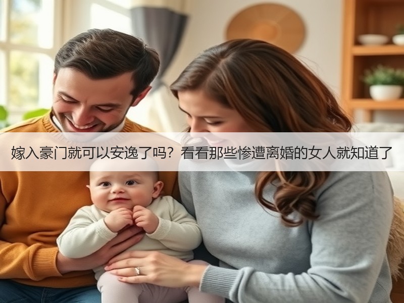 嫁入豪门就可以安逸了吗？看看那些惨遭离婚的女人就知道了