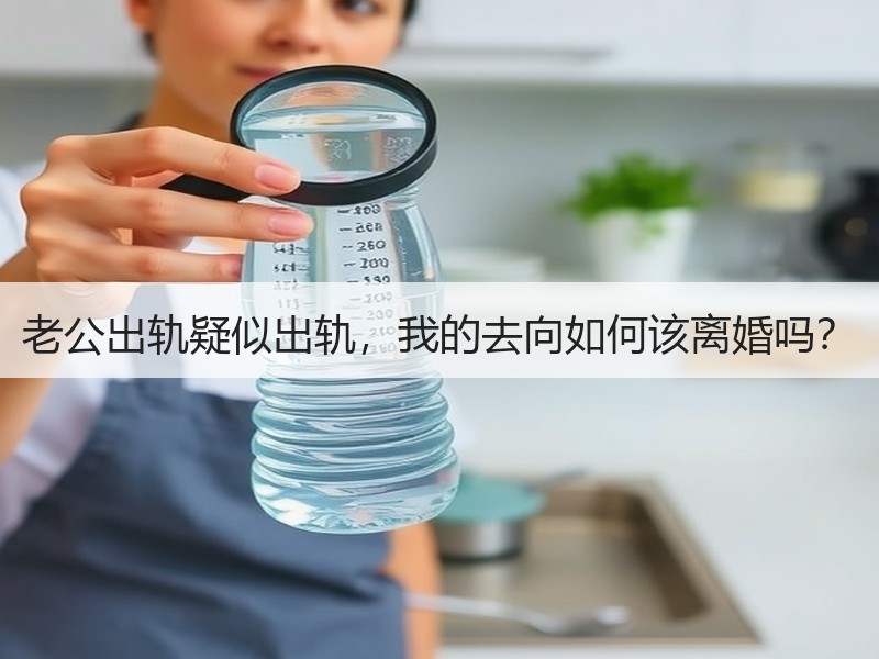 老公出轨疑似出轨，我的去向如何该离婚吗？