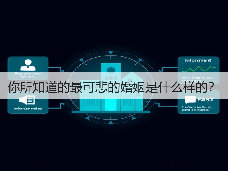 你所知道的最可悲的婚姻是什么样的?