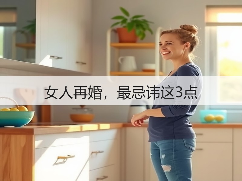 女人再婚，最忌讳这3点
