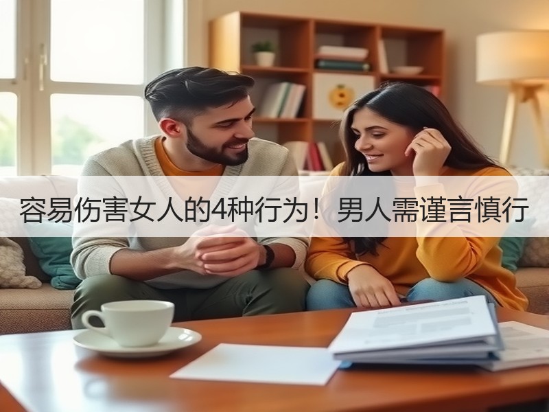 容易伤害女人的4种行为！男人需谨言慎行 - 安枢恋知心殿堂