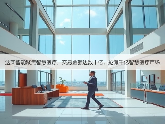 达实智能聚焦智慧医疗,交易金额达数十亿,抢滩千亿智慧医疗市场(图1) 达实智能聚焦智慧医疗,交易金额达数十亿,抢滩千亿智慧医疗市场(图1)