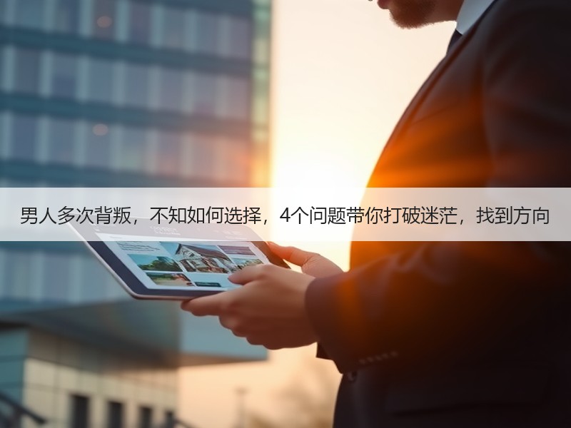 男人多次背叛，不知如何选择，4个问题带你打破迷茫，找到方向