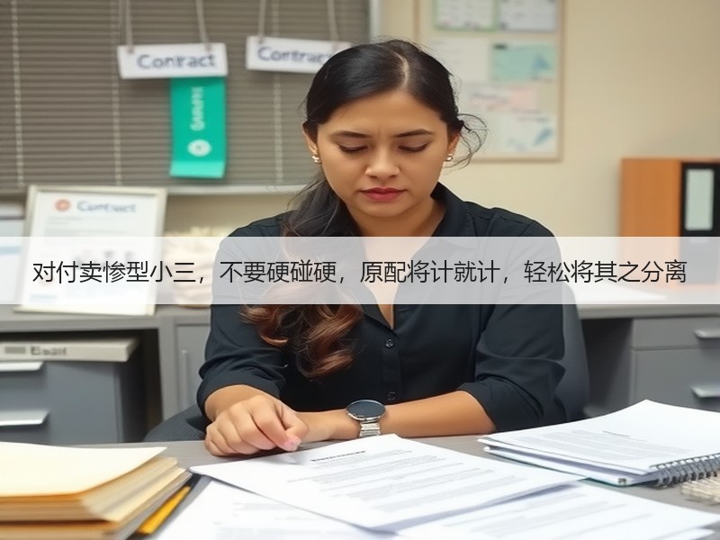 对付卖惨型小三，不要硬碰硬，原配将计就计