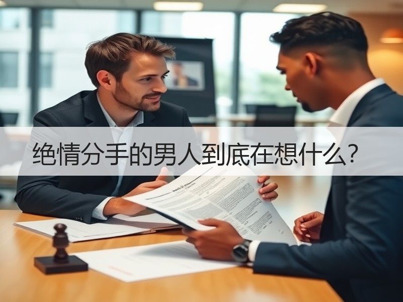 绝情分手的男人到底在想什么？