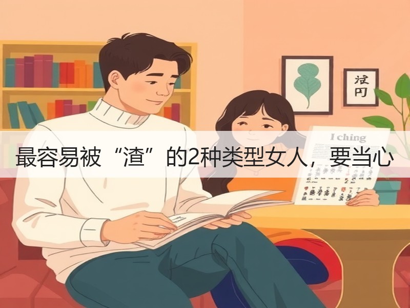 最容易被“渣”的2种类型女人，要当心
