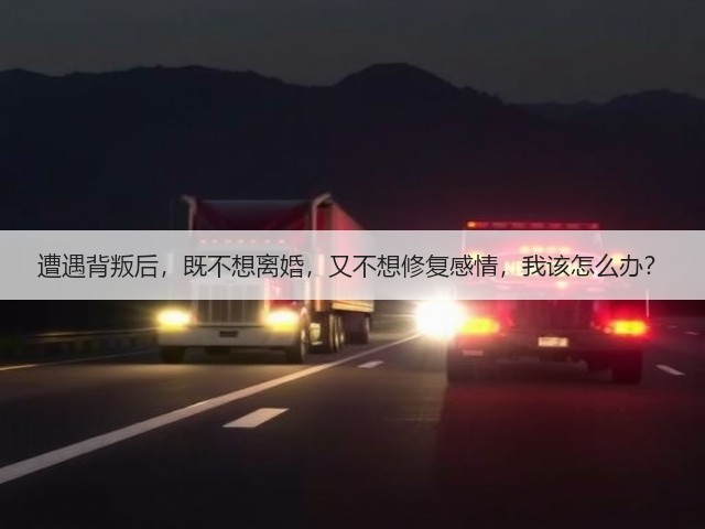 遭遇背叛后，既不想离婚，又不想修复感情，我该怎么办？(图3)