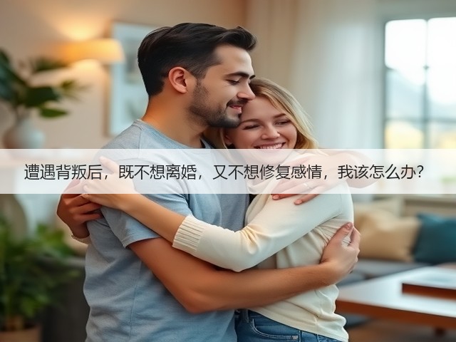 遭遇背叛后，既不想离婚，又不想修复感情，我该怎么办？(图1)