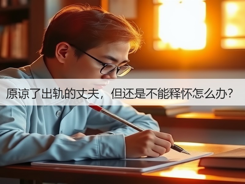 原谅了出轨的丈夫，但还是不能释怀怎么办？