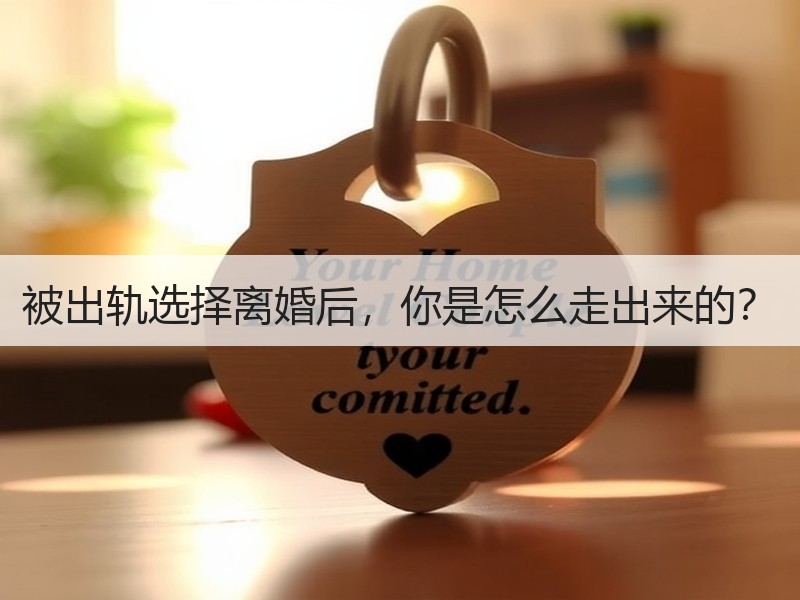 被出轨选择离婚后，你是怎么走出来的？