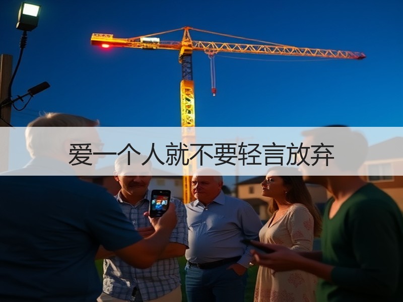 爱一个人就不要轻言放弃