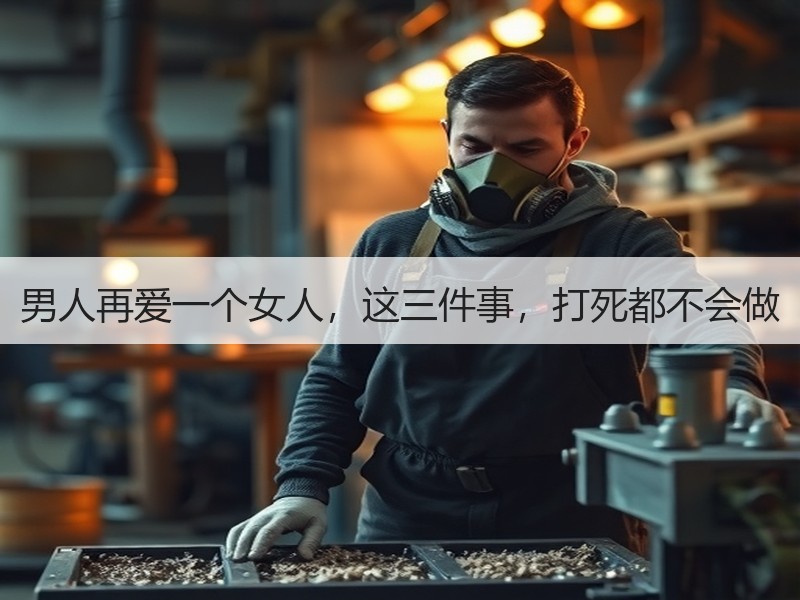 男人再爱一个女人，这三件事，打死都不会做