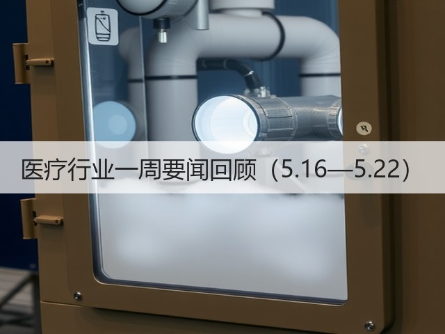 医疗行业一周要闻回顾（5.16—5.22）(图3)
