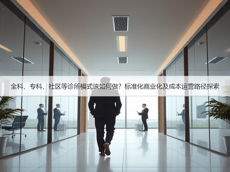 全科、专科、社区等诊所模式该如何做?标准化商业化及成本运营路径探索