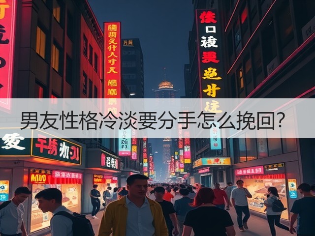男友性格冷淡要分手怎么挽回？(图1)