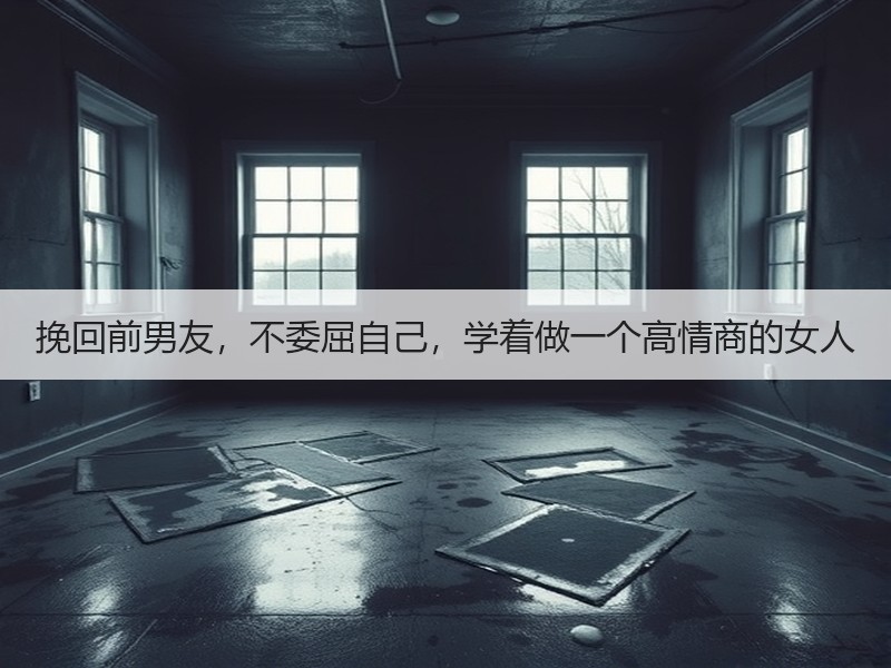挽回前男友，不委屈自己，学着做一个高情商的女人