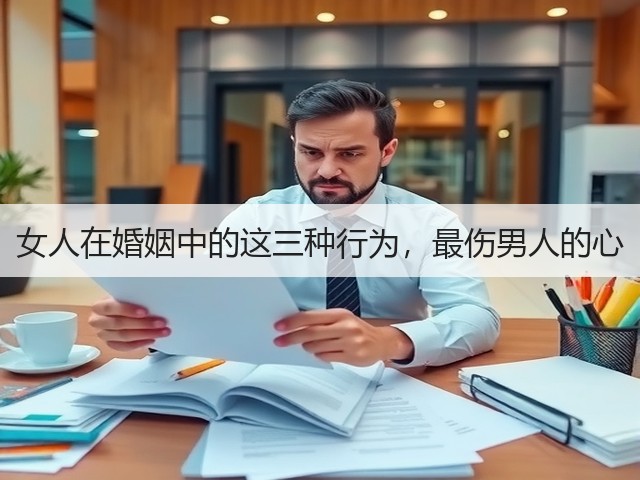 女人在婚姻中的这三种行为,最伤男人的心(图2) 女人在婚姻中的这三种行为,最伤男人的心(图2)