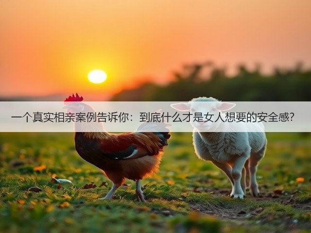 一个真实相亲案例告诉你：到底什么才是女人想要的安全感？(图1)