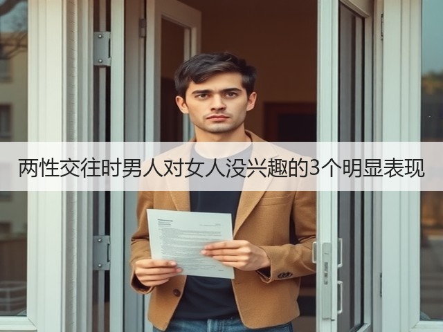 两性交往时男人对女人没兴趣的3个明显表现(图3) 两性交往时男人对女人没兴趣的3个明显表现(图3)