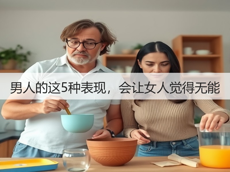 男人的这5种表现，会让女人觉得无能 - 安枢恋知心殿堂