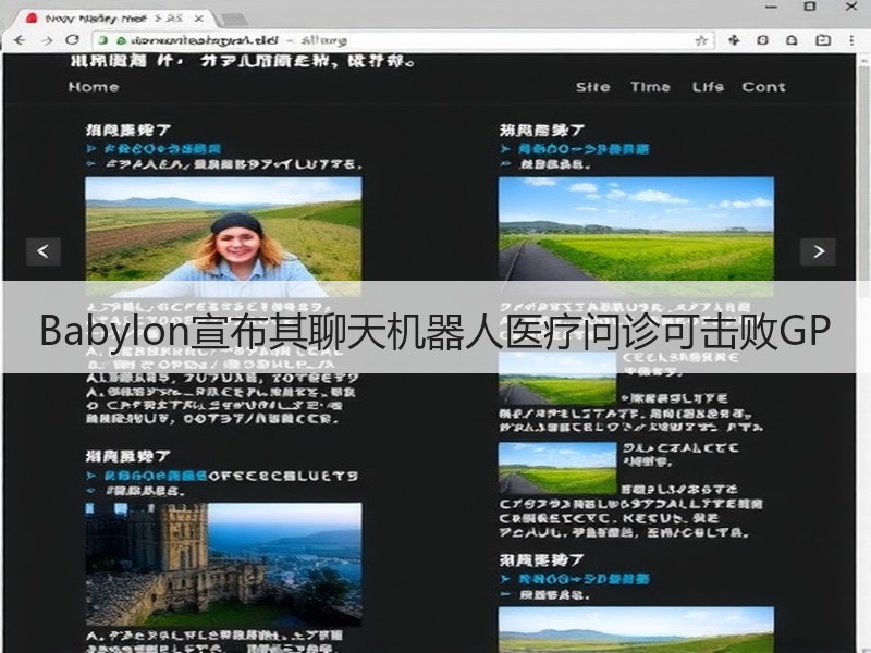Babylon宣布其聊天机器人医疗问诊可击败GP