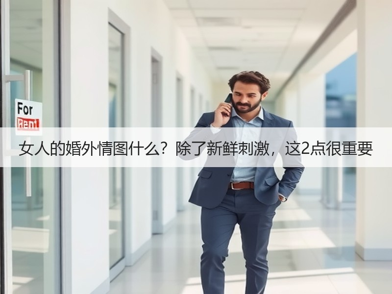 女人的婚外情图什么？除了新鲜刺激，这2点很重要