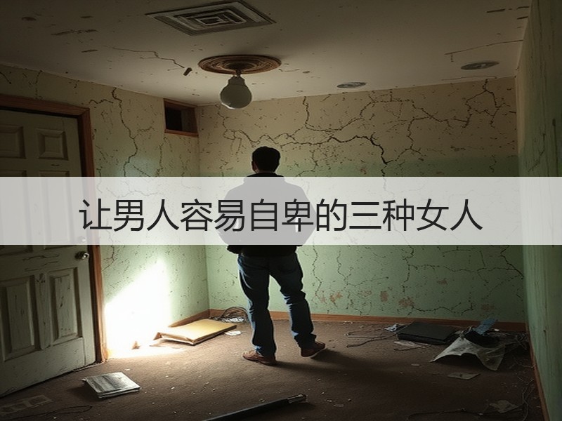 让男人容易自卑的三种女人