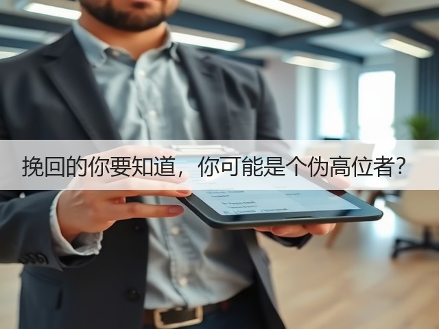 挽回的你要知道，你可能是个伪高位者？(图3)