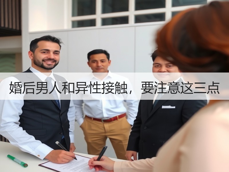 婚后男人和异性接触，要注意这三点 - 安枢恋知心殿堂