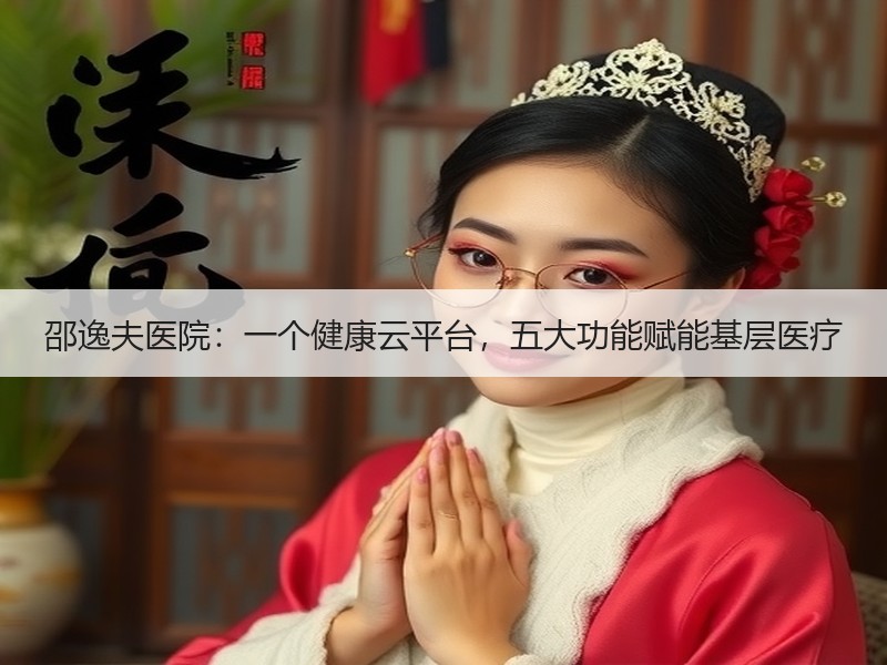 邵逸夫医院：一个健康云平台，五大功能赋能基层医疗 - 安枢恋知心殿堂