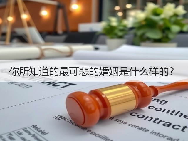 你所知道的最可悲的婚姻是什么样的?(图2) 你所知道的最可悲的婚姻是什么样的?(图2)