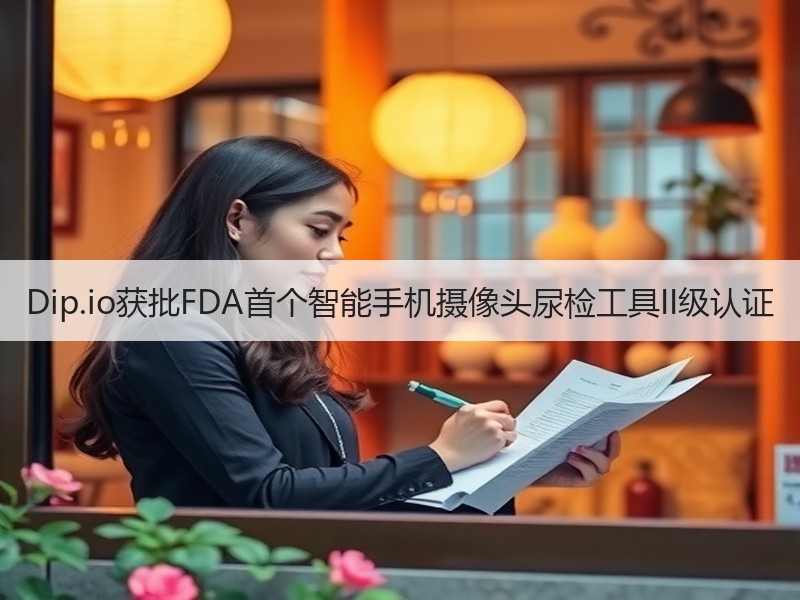 Dip.io获批FDA首个智能手机摄像头尿检工具II级认证 - 安枢恋知心殿堂