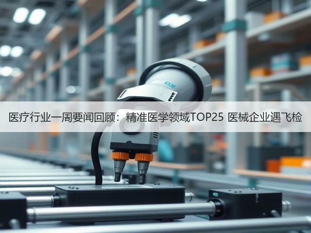 医疗行业一周要闻回顾：精准医学领域TOP25 医械企业遇飞检(图1)