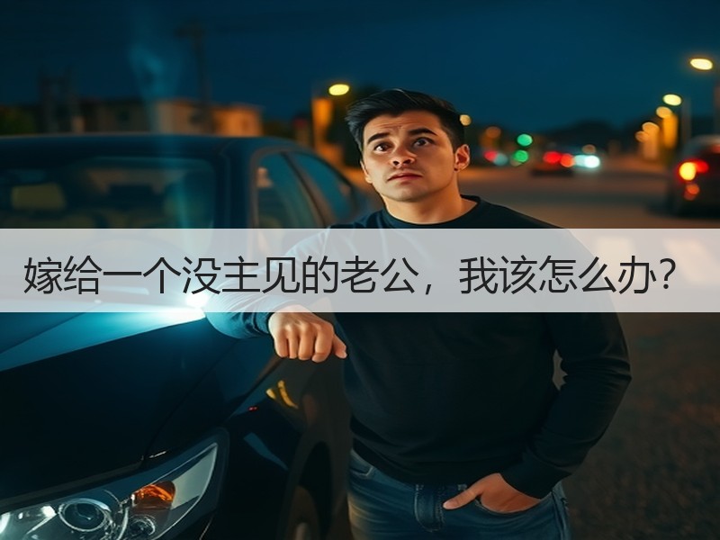 嫁给一个没主见的老公，我该怎么办？