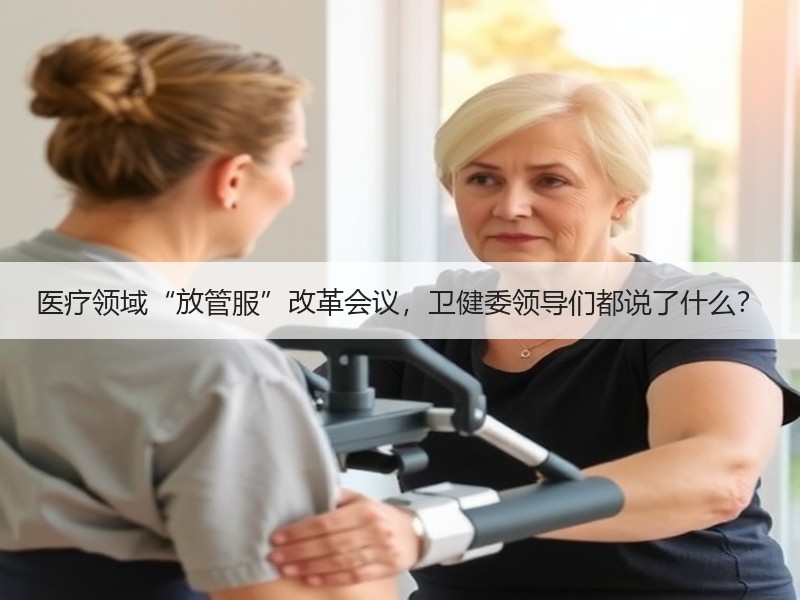 医疗领域“放管服”改革会议，卫健委领导们都说了什么？