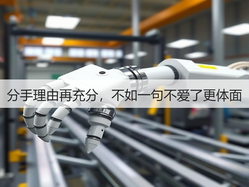分手理由再充分，不如一句不爱了更体面