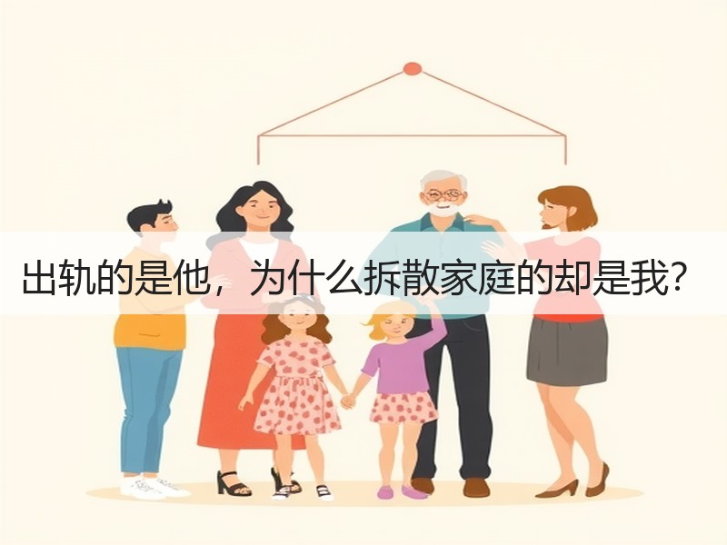 出轨的是他，为什么拆散家庭的却是我？