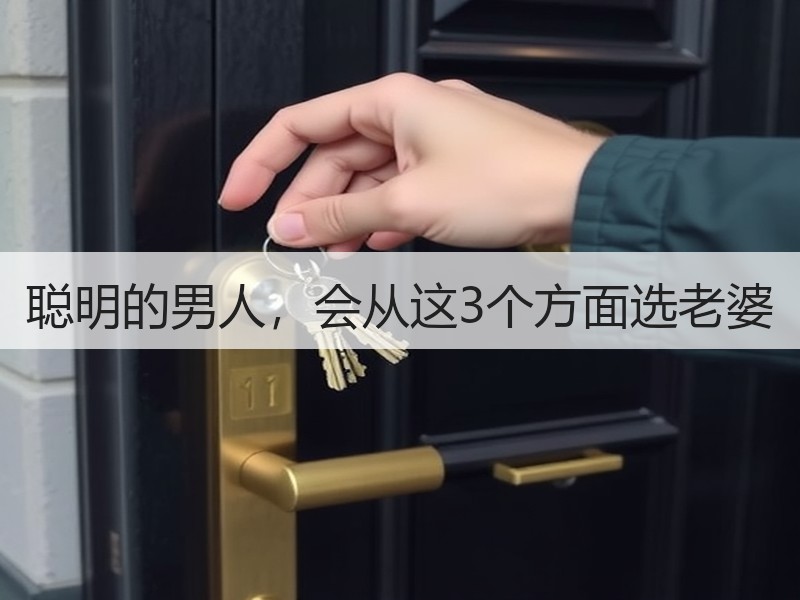 聪明的男人，会从这3个方面选老婆