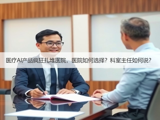 医疗AI产品疯狂扎堆医院,医院如何选择?科室主任如何说?(图3) 医疗AI产品疯狂扎堆医院,医院如何选择?科室主任如何说?(图3)